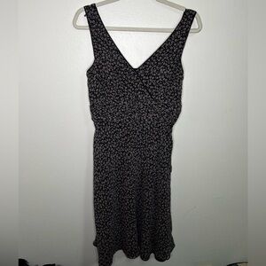 Ann Taylor Vintage 90s pink and black floral dress